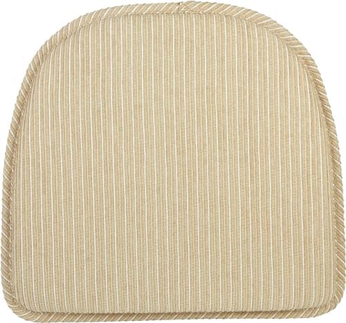 Klear Vu Raindrop The Gripper Non Slip Chair Cushions, Soft & Comfortable Seat Pad, Sitting Pillow for Kitchen, Dining or Office, 8 Count (Pack of 1), 06 Natural