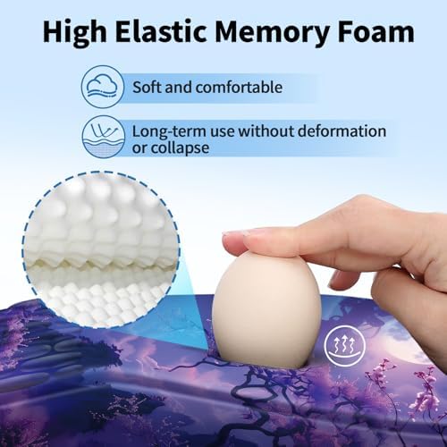 YIWEI Ergonomic Mouse Pad with Wrist Rest for Carpal Tunnel Pain Relief