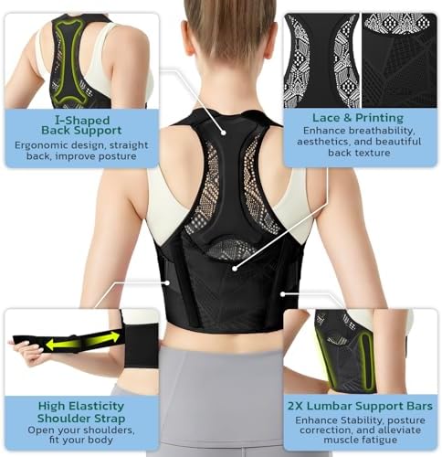 AOFIT Posture Corrector for Women, Invisible Lightweight Back Brace XL