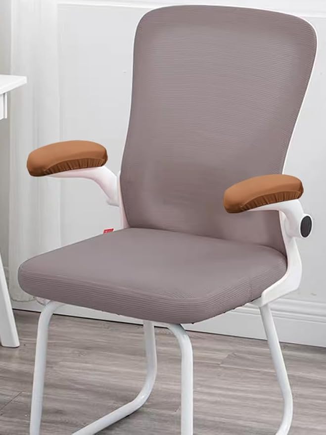 Kakalote Office Chair Armrest Covers, 1pair Stretchable Stretch Computer Chair Slipcover Desk Chairs Arm Cover for Office, Desk, Gaming Chairs (Coffee)