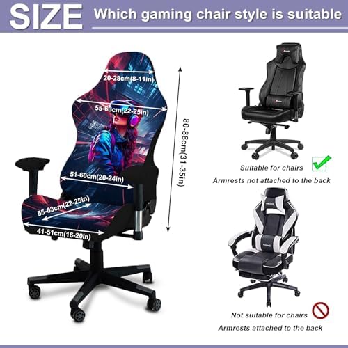 Gaming Chair Covers Only, 3D Printing Soft Fit Scratch Resistant