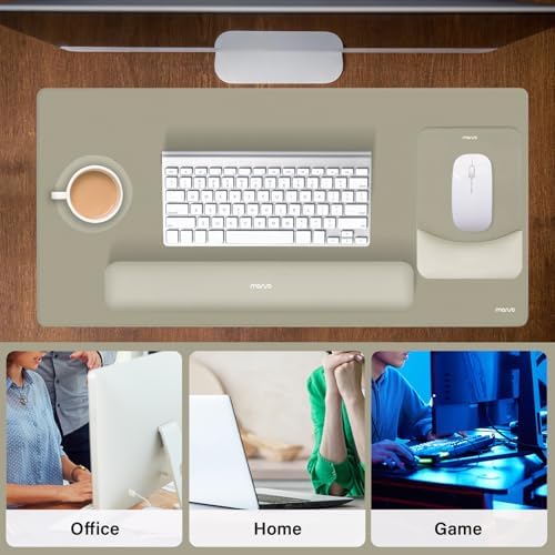 MOSISO Keyboard Mouse Pad Set, Large Gaming Mouse Pad&Keyboard Wrist Rest