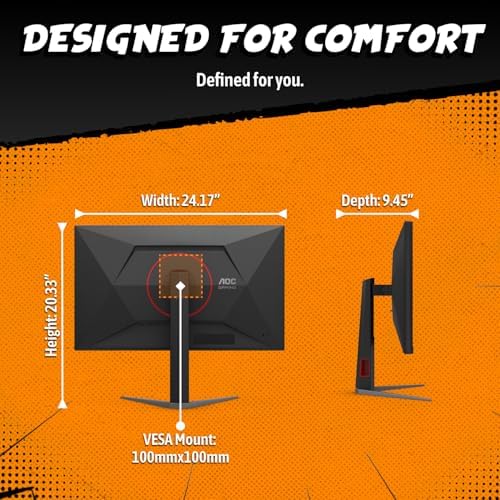 AOC 27 Inch Gaming Monitor QHD 300Hz Mini-LED HDR1000, Q27G4SMN