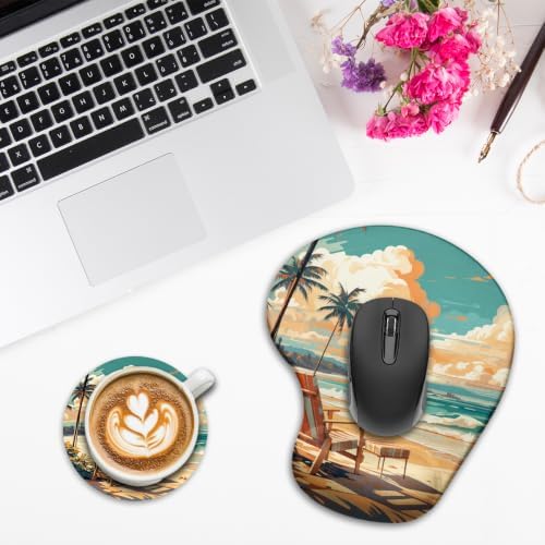 iRudyard Rubber Coasters Absorbent Mouse Pad, 2Pcs