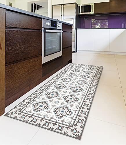 IRI-GIRI Vinyl Kitchen Floor Mat 63" x 23.6", Toscana 253