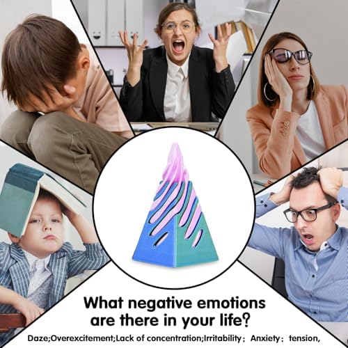 12Pcs Mini Spiral Cone Pyramid Fidget Toy, 3D Printed Impossible Cone Passthrough, Mini Vortex Thread Illusion Desk Deco, Anxiety & Stress Relief, Gift for Adults & Kids (Mix-12 PCS)