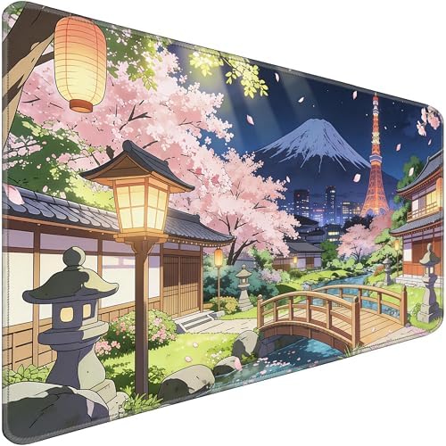 Durable Desk Pad 31.5x15.7 Inch - Thick XXL Mouse Pad, Bridge