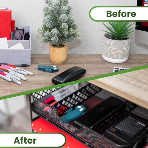 File Organizer that Attaches Under the Desk