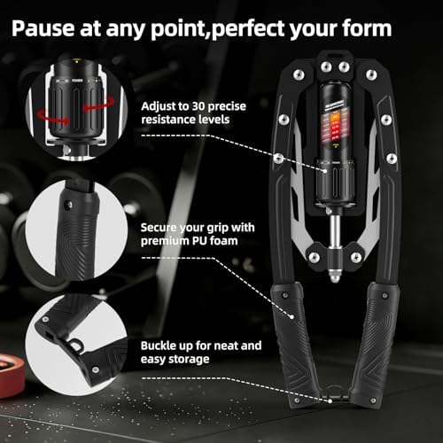 SoftGym Twister Arm Chest Trainer Exerciser Workout Equipment,Adjustable 22-470lbs Hydraulic Power,Home Chest Expander Machine,Home Gym Workout Equipment for Upper Body Strength Training