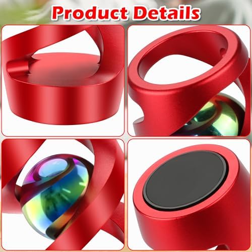 Kinetic Spinning Desk Toy, ADHD Stress Fidget Desktop Decor Red