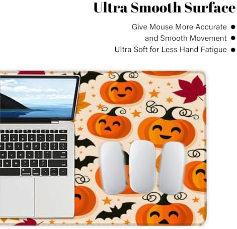 Halloween Large Mouse Pad Non-Slip Rubber Long Gaming Desk Mat