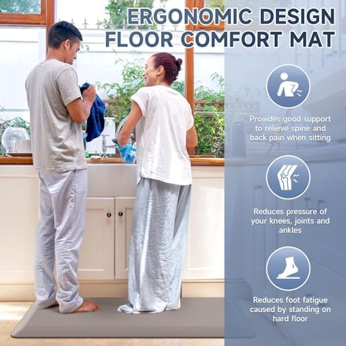 4/5 Inch Thick Kitchen Mats for Floor, StepRite Kitchen Rug for Standing