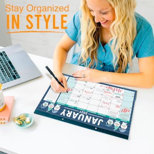Large Desk Calendar 2027 - Desktop Calendar 2027-2028
