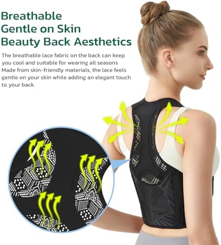 AOFIT Posture Corrector for Women, Invisible Lightweight Back Brace XL