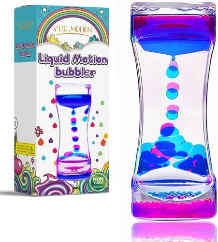 Liquid Motion Bubbler - Sensory Fidget Desk Toy for Kids & Adults - Fidget Tubes for Stress Relief and Focus- Calming Visual Bubbler Toys for Classroom, Desk Decor, Gift Idea