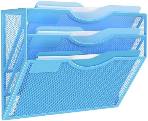 Kuntine.B Wall File Organizer Office Hanging Magazine Holder Wall File Organizer for Office Home