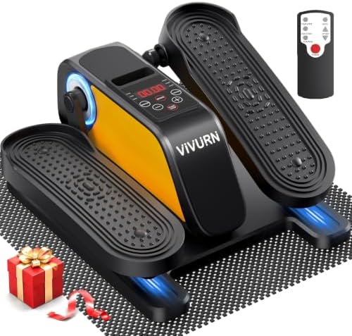 Mini Under Desk Elliptical Electric Leg Exerciser for Senior 12 Speed 4Mode