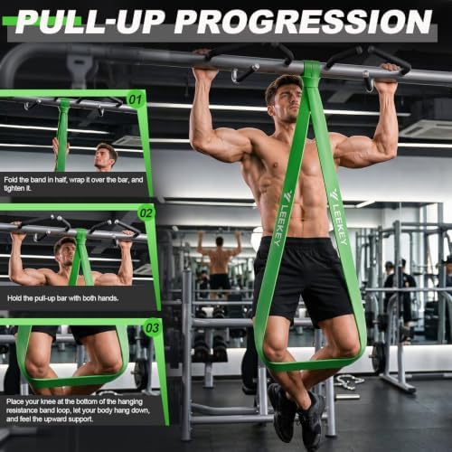 LEEKEY Resistance Bands Set for Pull Up Assistance & Exercise