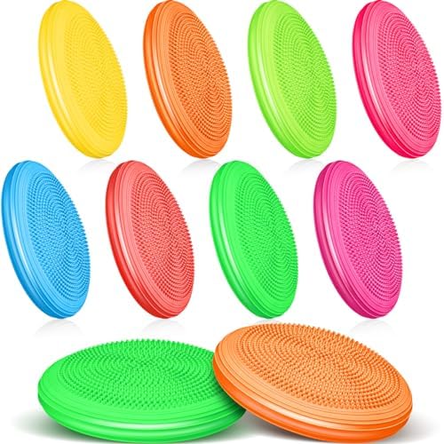 Libima 8 Pcs Wiggle Seat Inflated Wobble Cushion for Kids