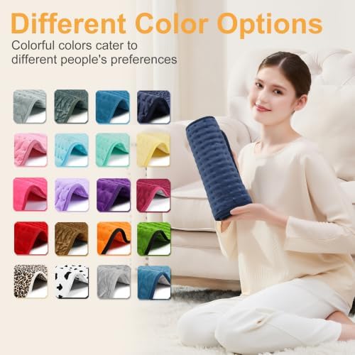 Heating Pad,Electric Heating Pads,Heating Pad for Back,DarkBlue,24x12 in