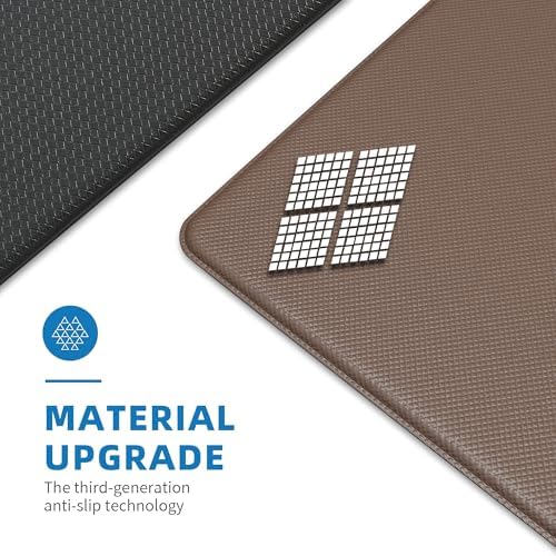 Kitchen Mats for Floor, [2PCS] Anti-Fatigue Kitchen Rugs, Black