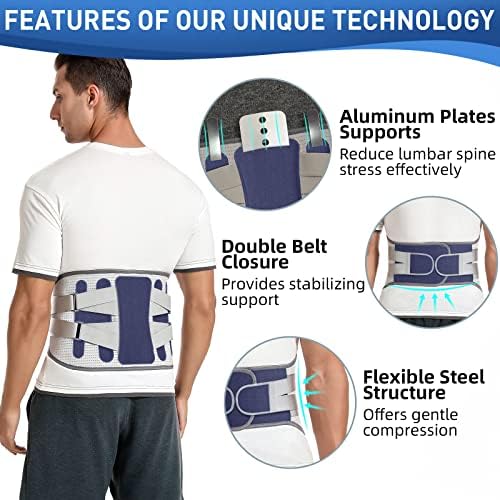 Back Brace for Lower Back Pain, Lumbar Support Belt for Men/Women