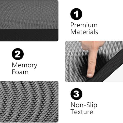 Foam Balance Pad, 16x3x2" High Density Balance Mat Heavy Duty Non-Slip Protective Foam Pads for Exercise, Stability Training, Yoga, Black Cushion