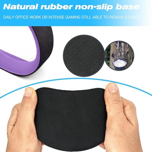 Keyboard Wrist Rest and Mouse Wrist Rest Set - Ergonomic Memory Foam Wrist Cushion - for Wrist Support on Computer, Laptop, Office, Playing Games, Typing Relieves Wrist Pain Purple