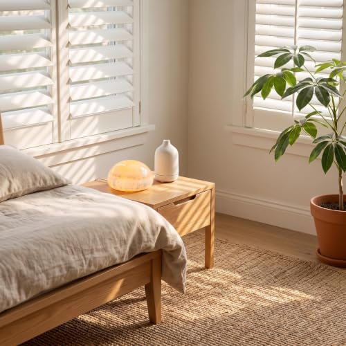 Natural Marble Lamp Cordless Touch Control Night Light Rechargeable Small Marble Table Lamp, Dimming Warm Glow Portable Marble Touch Lamp for Bedroom, Living Room, Decor Gift (B-with Vein)