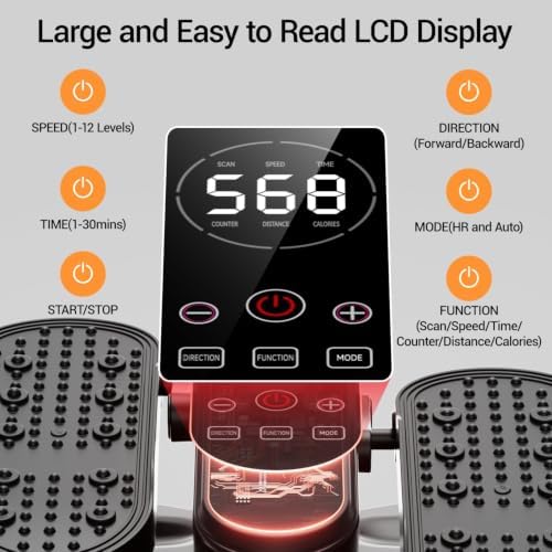 Under Desk Elliptical Machine Seated Pedal Exerciser