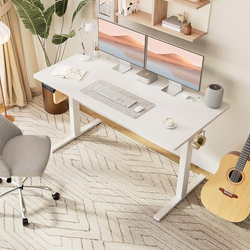 Sweetcrispy Electric Standing Desk, Computer Desk, 63x24 Inch