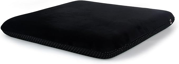 Sigmat Recliner Cushion for Elderly with Memory Foam 20x20x3 Inches Large Square Seat Cushion for Recliner Chair, Floor Pillow, Truck Seat Cushion Black