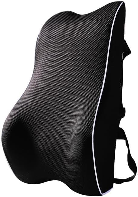 Back Rest Pro Premium Memory Foam Lumbar Support Pillow – Adjustable Strap & Washable Cover, Ergonomic Back Cushion for Office Chair & Driving