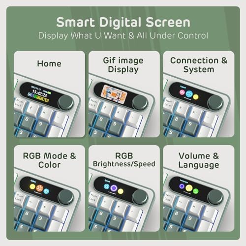 RK ROYAL KLUDGE S98 Wireless Mechanical Keyboard w/Smart Display & Knob