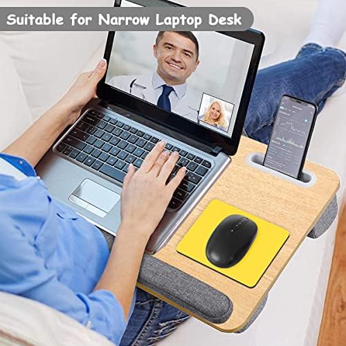 Dapesuom Small Mouse Pad, 5 x 6 Inch Thick Rubber Premium-Textured Non-Slip Portable & Washable Mini Mouse Mat for Women Men Wireless Laptops Keyboard Tray Gaming Work Computer Office Travel, Yellow