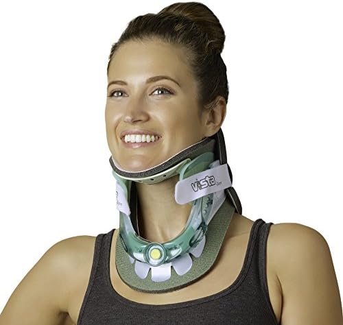 Aspen Vista Cervical Collar - 2-Piece Neck Brace for Restricting Cervical Motion - Relieves Neck Discomfort and Spine Pressure - 6 Height Adjustments - Includes: Replacement Pad Set