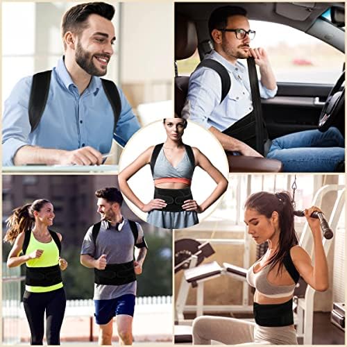 Posture Corrector for Men and Women,Adjustable Back Brace for Upper and Lower Back Pain Relief - Improve and Neck,Shoulder,Back Relieve XL(37"-42")