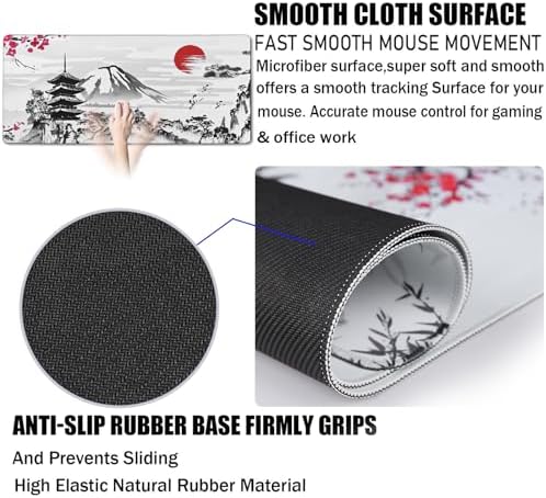 Japanese Landscape Large Mouse Pad Large Extended Mouse Pad