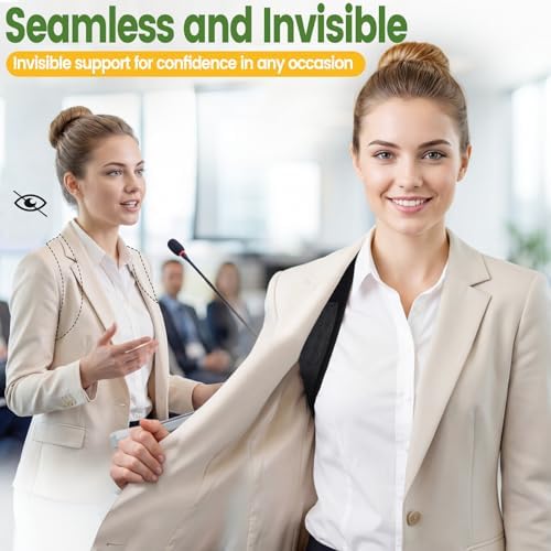 Posture Corrector for Men and Women Adjustable Back Brace Comfortable & Breathable Posture Corrector for Back & Shoulder Invisible Back Support Straightener Pain Relief Back Brace for Women (Large)