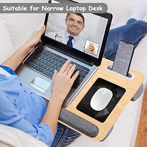 Dapesuom Small Mouse Pad, 6 x 8 Inch Thick Rubber Premium-Textured Non-Slip Portable & Washable Mini Mouse Mat for Women Men Wireless Laptops Keyboard Tray Gaming Work Computer Office Travel, Map