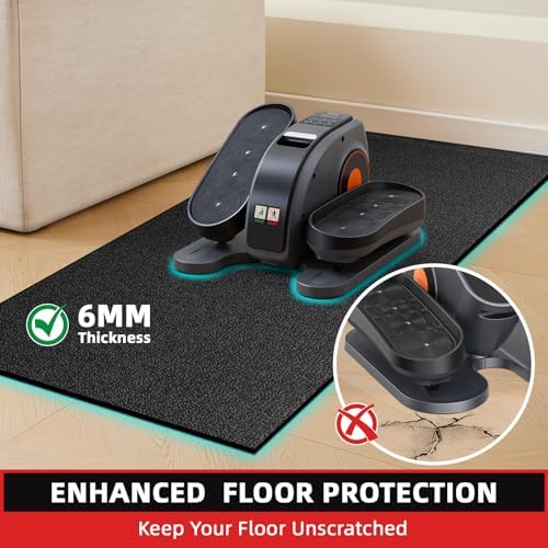 GymCope Treadmill Mat for Hardwood Floor Carpet 7'x3'/6'x3'/6'x2.5'/4'x2'
