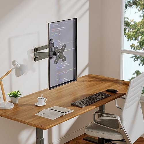 WALI TV Wall Mount Full Motion 15 inch Extension Arm, 2 Pack for Monitor TV