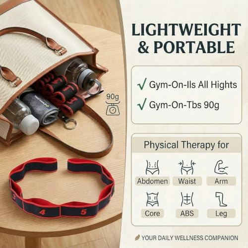 Resistance Bands for Legs: Numbered Stretch Bands for Exercise Yoga