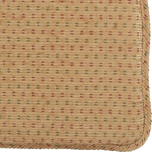 Klear Vu Raindrop The Gripper Non Slip Chair Cushions, Soft & Comfortable Seat Pad, Sitting Pillow for Kitchen, Dining or Office, 6 Count (Pack of 1), Natural
