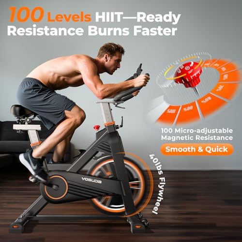 YOSUDA PRO Magnetic Exercise Bike 350 lbs Weight Capacity
