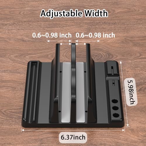 Vertical Laptop Stand, Adjustable 4 in 1 ABS