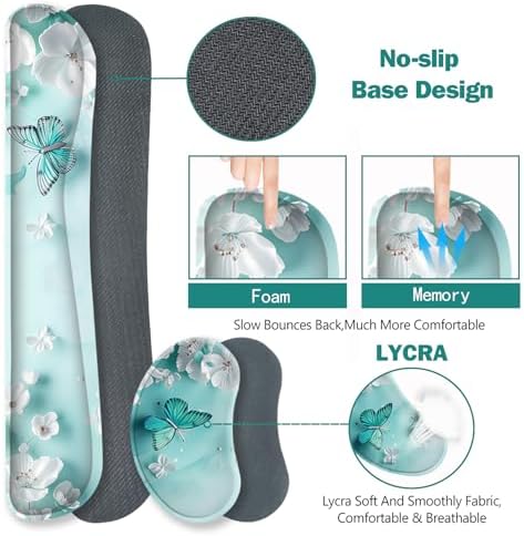 ToLuLu Large Mouse Pad Desk Pad, Wrist Rest Desk Mat for Keyboard and Mouse