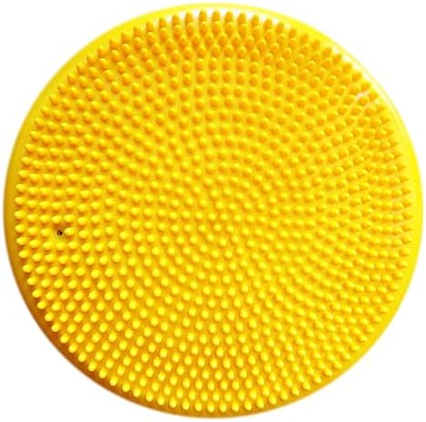 AppleRound Inflated Wobble Cushion with Hand Pump, Air Stability Board (Extra Thick), Core Balance Disc for Adults, Sensory Wiggle Seat for Kids, Flexible Seating for All Age, 13.5in / 34cm Diameter