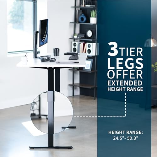 VIVO White 71 x 36 in Standing Desk, DESK-KIT-2B7W-36