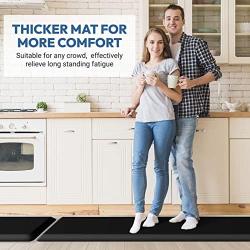 4/5 Inch Thick Kitchen Mat - Cushioned Anti Fatigue Mat for Kitchen Floor